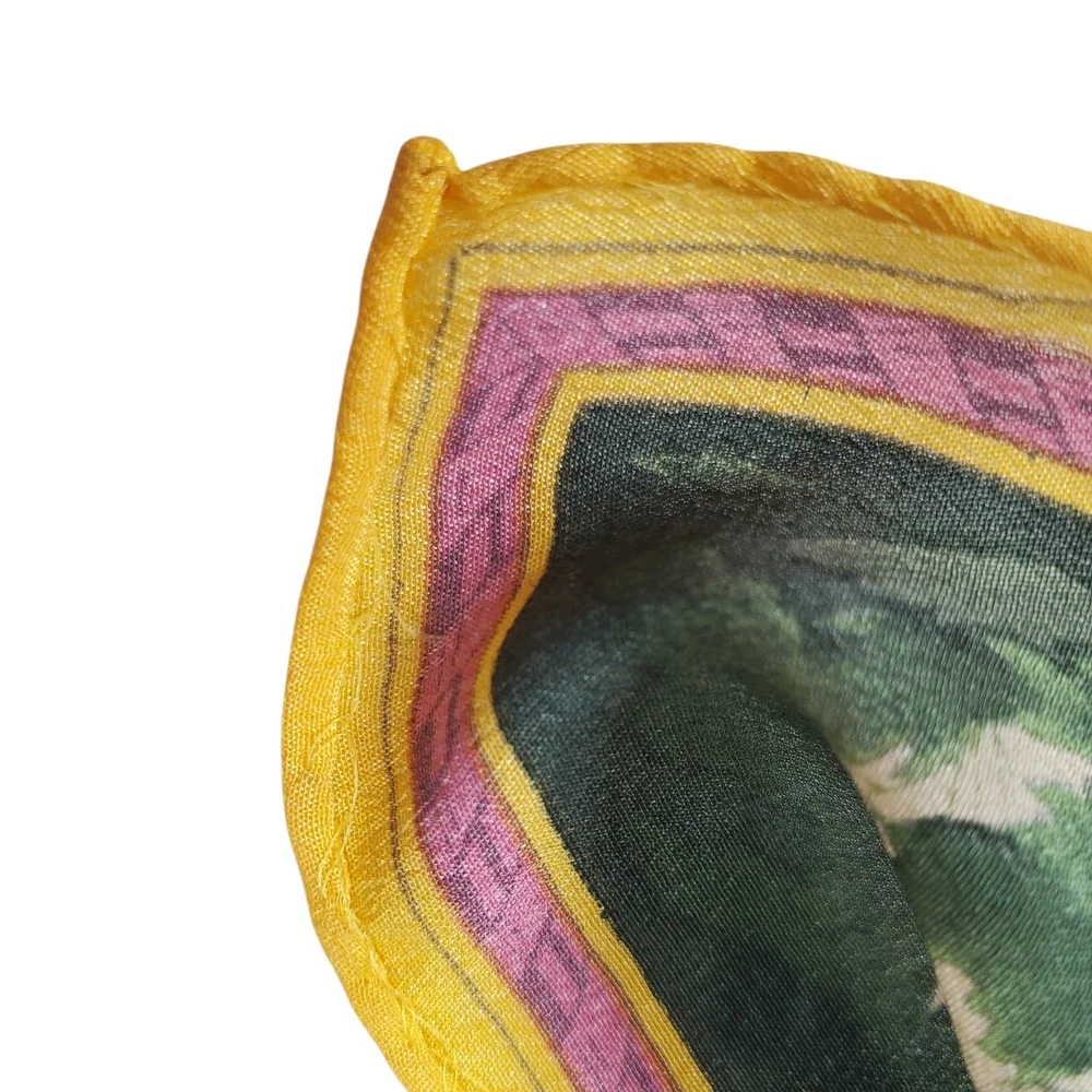 Vntg Liz Claiborne Floral Silk Scarf